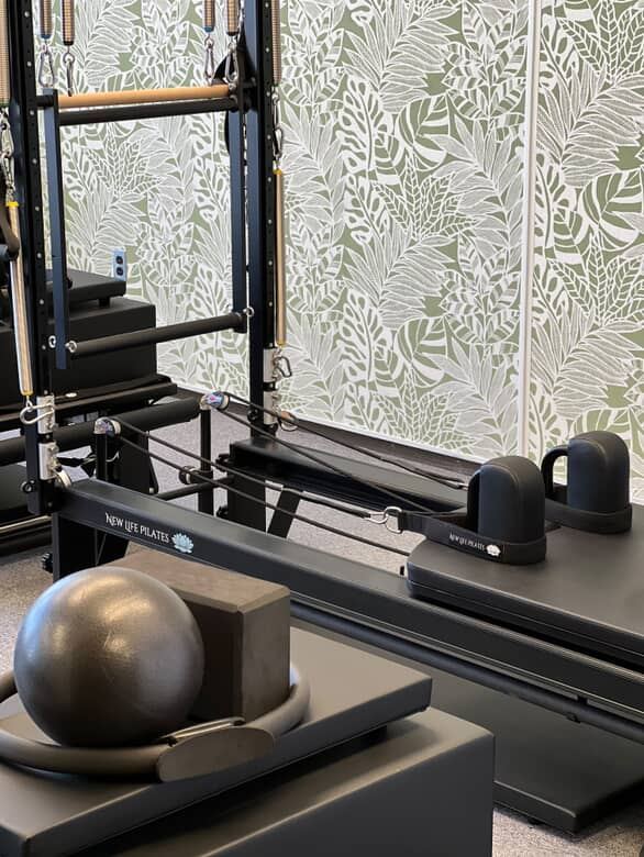 Reformer pilates in progress at New Life